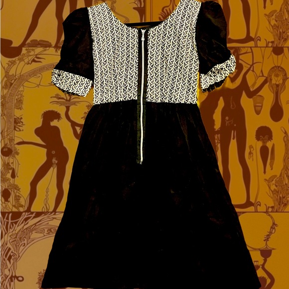 GORGEOUS VINTAGE COTTON DRESS - Picture 3 of 5